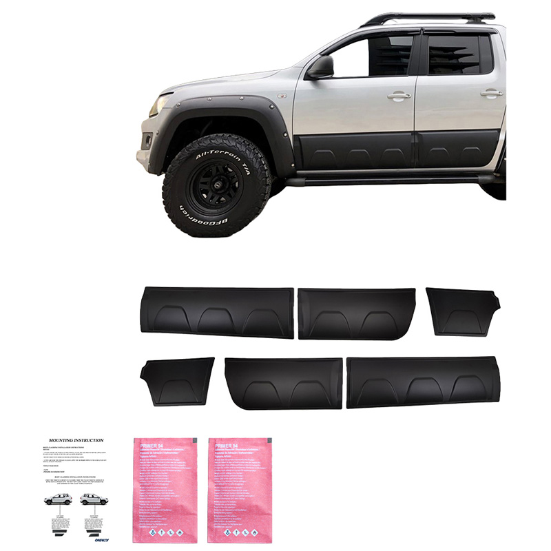 Body Cladding  Volkswagen Amarok MK1 2010-2022 - Matt black