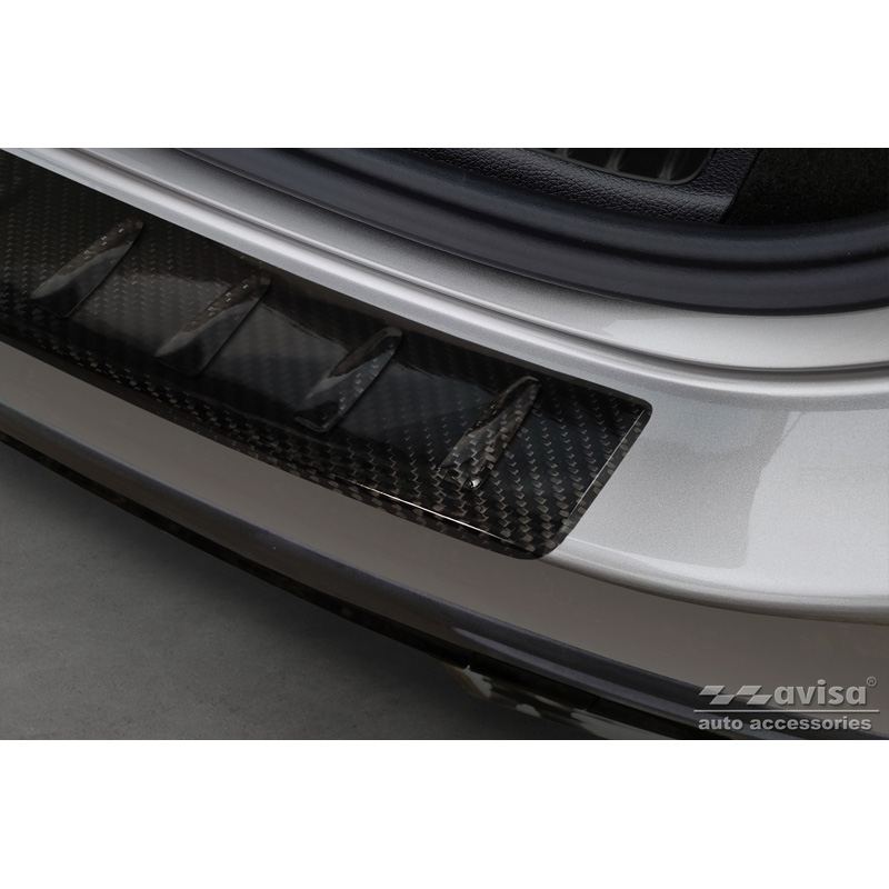 Real 3D Carbon Rear bumper protector  Mercedes GLC II (X254) 2022- 'Ribs