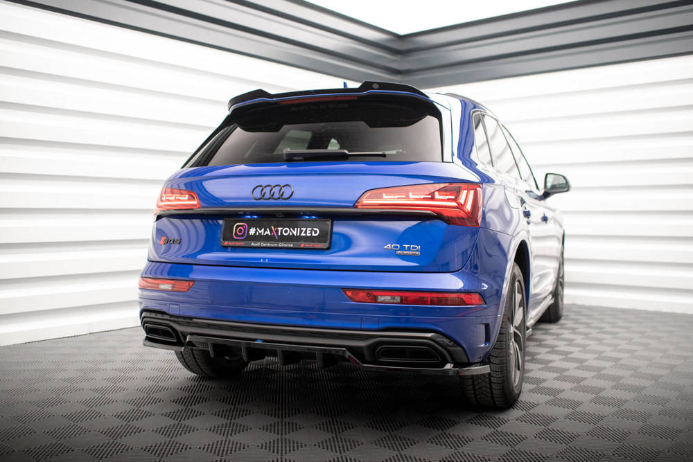 Spoiler passend voor Audi SQ5 & Q5 S-Line SUV Facelift 2020 - Maxton Glans Zwart