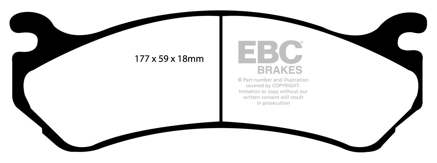 EBC Brakes CADILLAC Escalade 5.3 4WD 2002-2006 Remblokken voorzi