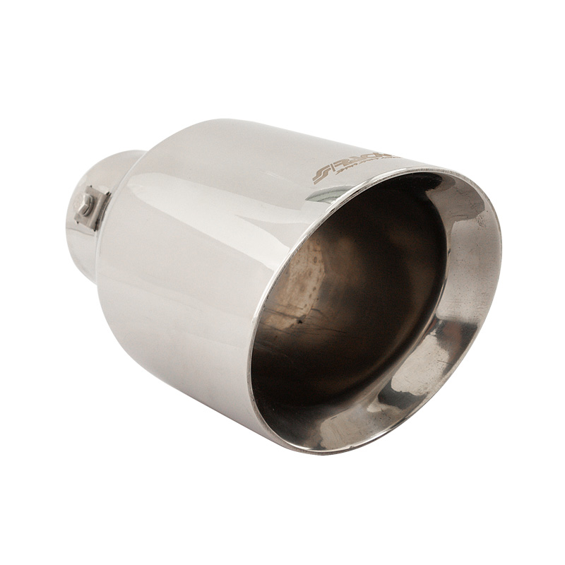 Simoni Racing Exhaust Tip Round/Slanting Inox - Ø114xL210mm - Installation ->60mm