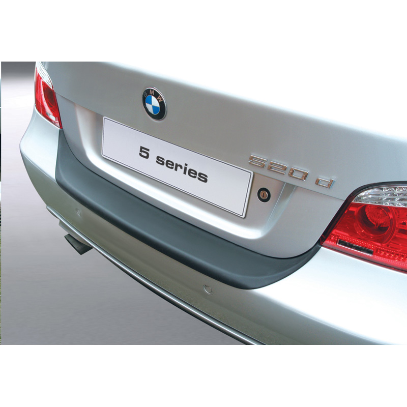 ABS Rear bumper protector  BMW 5 Series E60 sedan M-Sport 2003-2010 Black