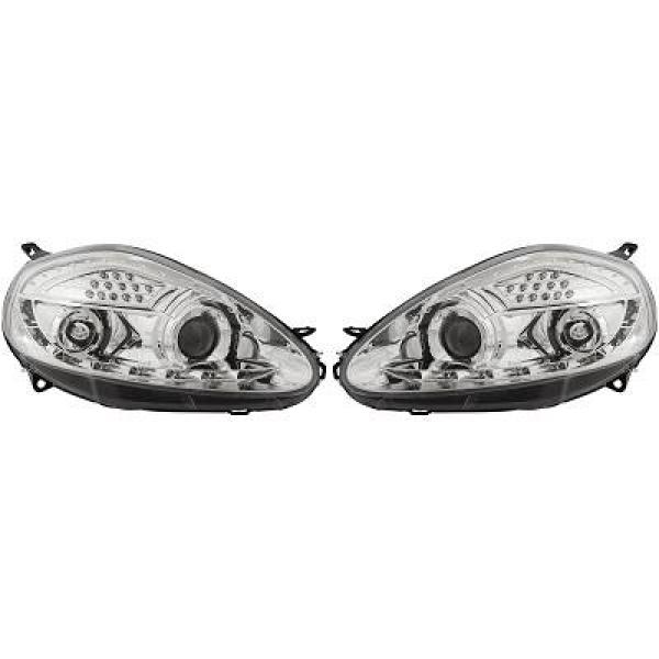 Headlights set Grande Punto 05-10 / 08