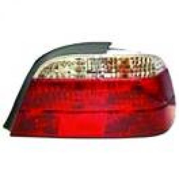 Achterlicht GLAS links E38 98-01 WIT/WIT/ROOD ZONDER FITTING