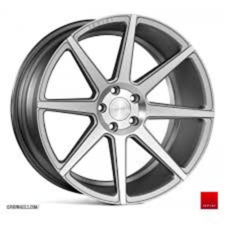 ISPIRI ISR8 20X10 5X112 ET45 SATIN SILVER MACHINED Velgen