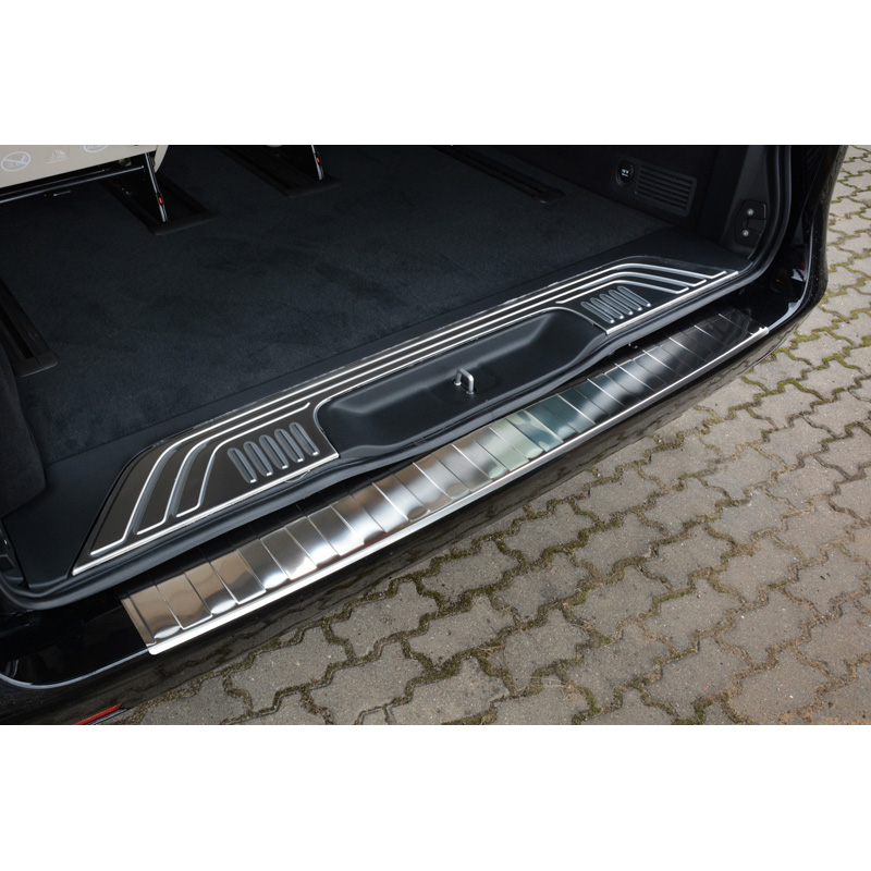Stainless Steel Rear bumper protector  Mercedes Vito & V-Class 2014-2019 & Facelift 2019- 'Ribs'