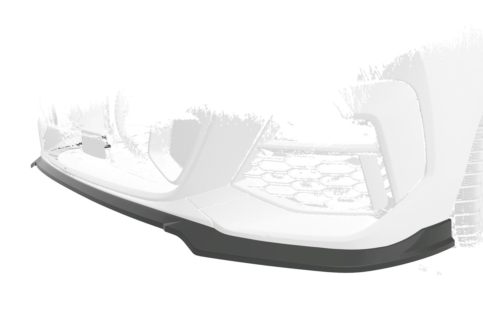 Voorspoiler passend voor BMW 2er (F44) M-Sport / M235 Glans Zwart van CSR Automotive (2020-)