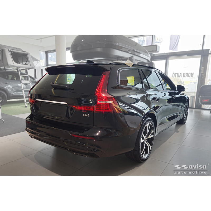 Avisa Brushed Stainless Steel Trunk Tailgate Trim Cover  Volvo V60 II 2018-