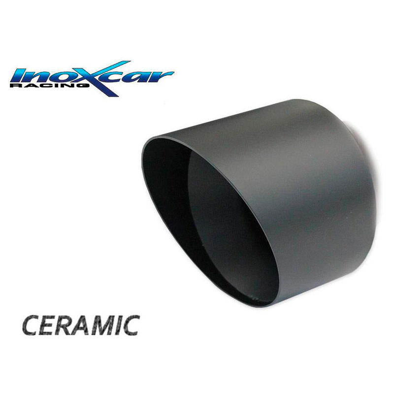 InoXcar 100% Inox Sport Exhaust  Opel Corsa F 1.2 (101HP) 2019- 90mm Ceramic Black