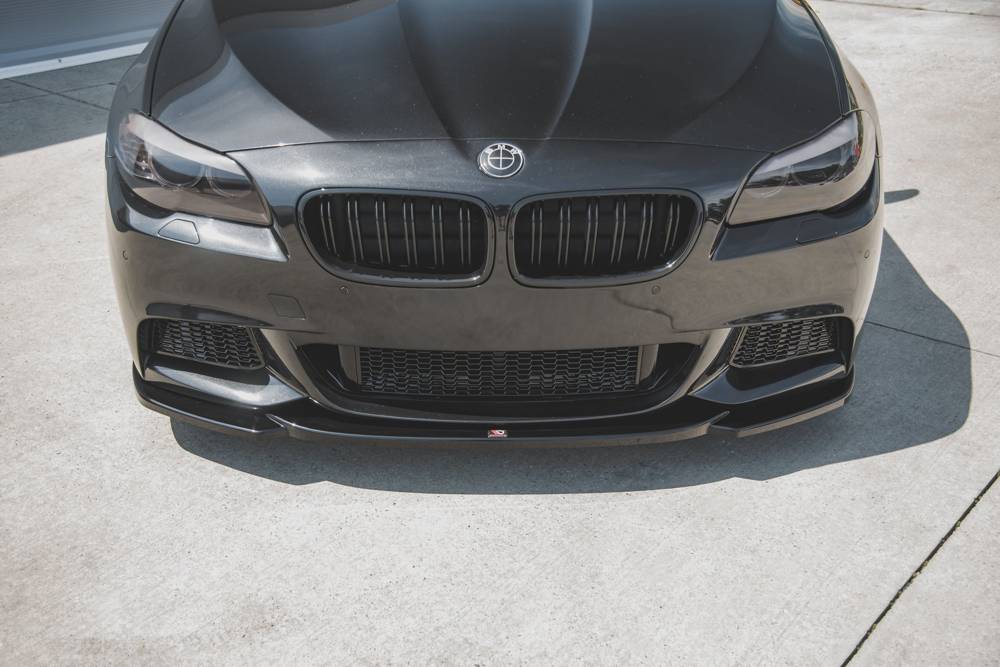 Voorspoiler passend voor BMW 5 F10/F11 MPACK V.4 Glanzend Zwart