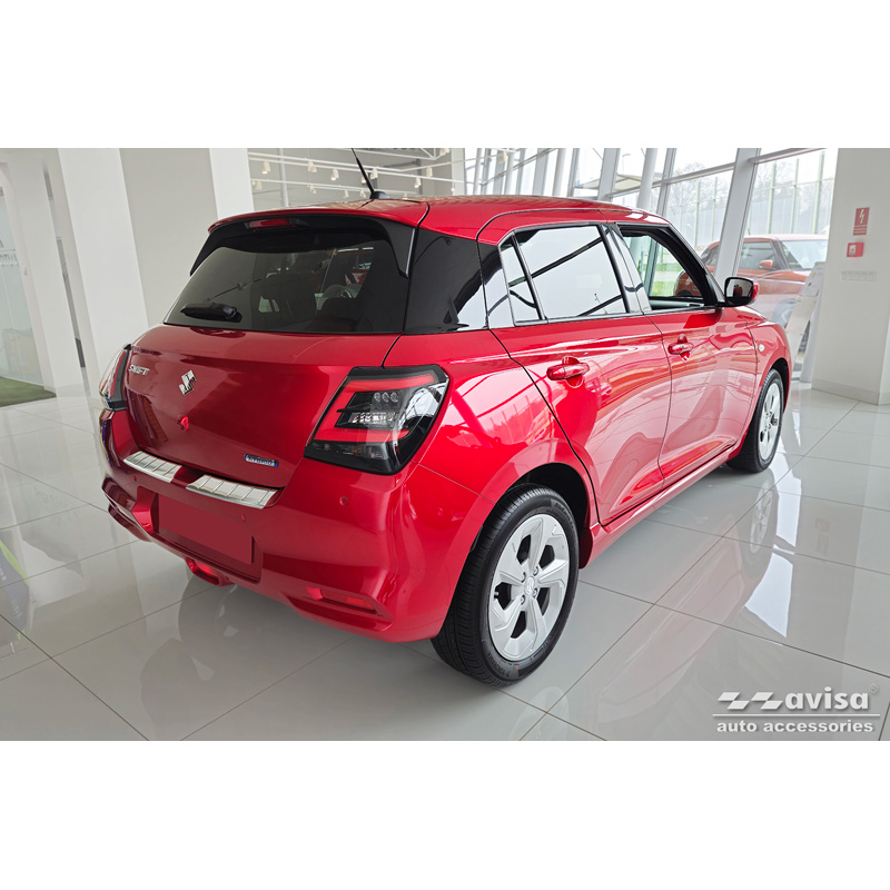 Stainless Steel Rear bumper protector  Suzuki Swift VI 2024- 'Ribs'