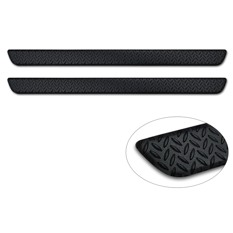Aluminium door sill protectors 'Riffled Plate'  Kia Sportage (NQ5) 2021- - 2-pieces - Black