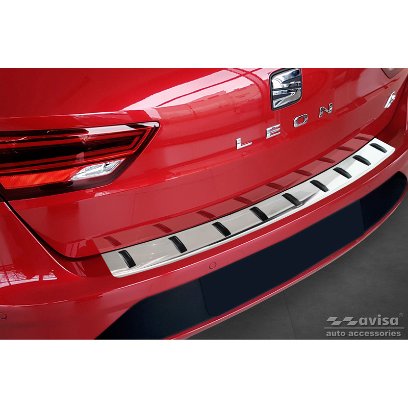 Stainless Steel Rear bumper protector  Seat Leon ST (5F) 2013-2017 & Facelift 2017-2020 'STRONG EDITION'