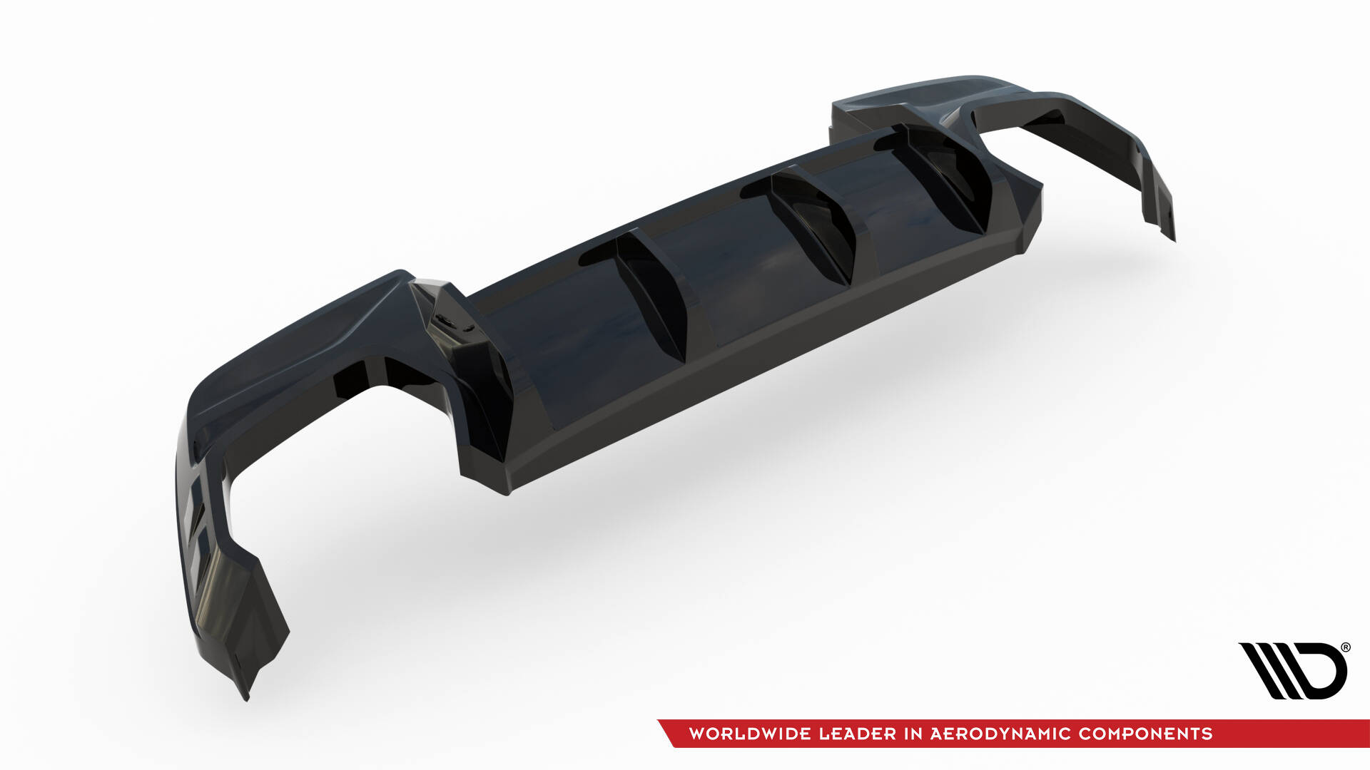 Achter Diffuser passend voor BMW M135i F70 Maxton Glanzend zwart