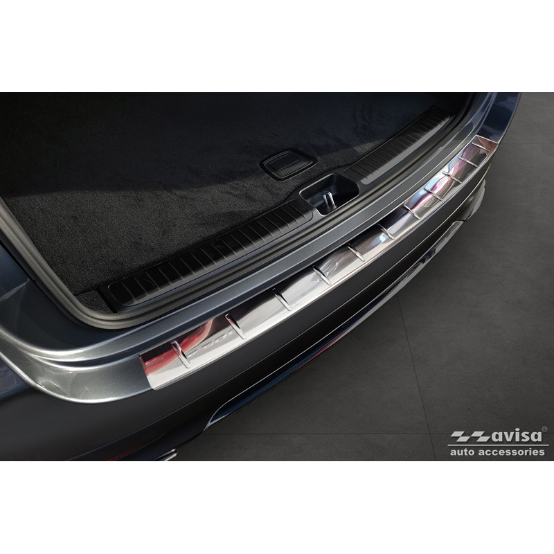 Stainless Steel Rear bumper protector  Mercedes GLE II (W167) Facelift excl. AMG 2023- 'Ribs'