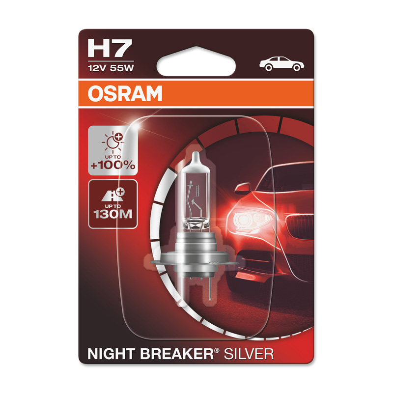 Osram Night Breaker Silver Halogen bulb - H7 - 12V/55W - single piece