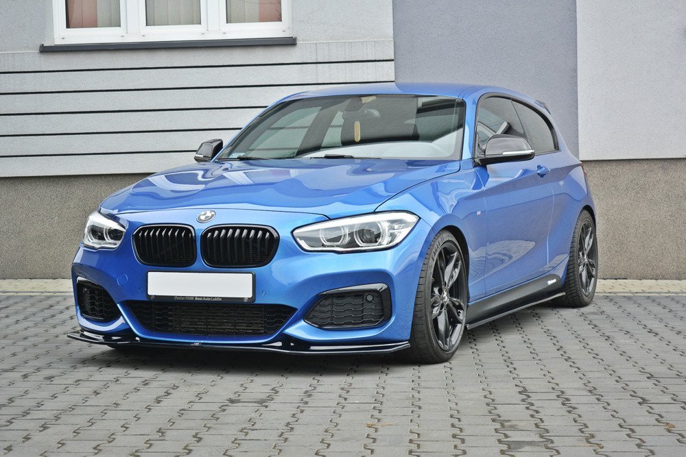Voorspoiler passend voor BMW 1-Serie F20/F21 Facelift M-Power V3 Gloss Black