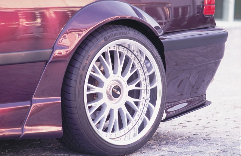 venderspacers Rear BMW E36 Sedan wideversion Polyester Ri