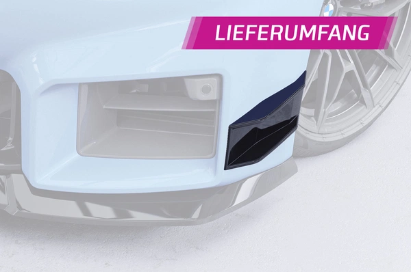 Gloss Black Performance Flaps BMW M2 G87 Coupe – CSR Automotive Racing Canards with ABE