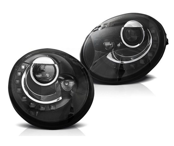 Headlights VW New Beetle Black