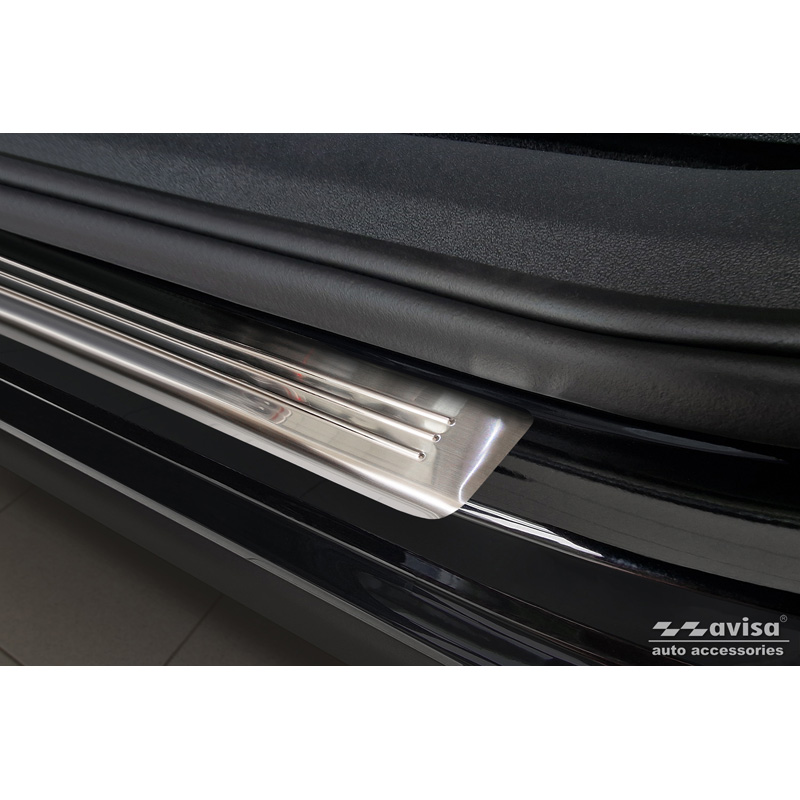 Inox door sill protectors  Volkswagen Tiguan III (CT1) 2024- - 'Lines' - 4-pieces