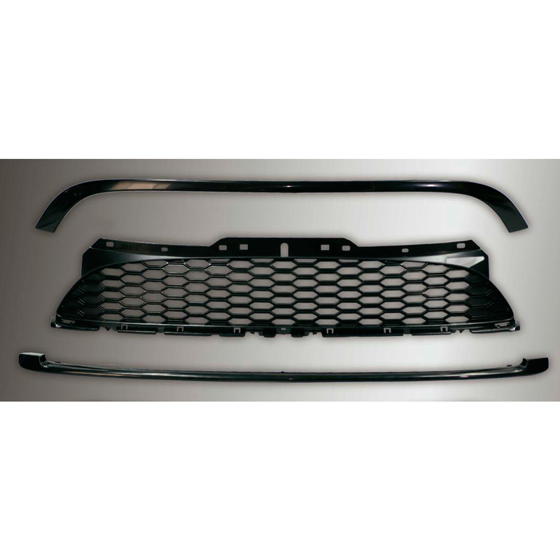 Full Black Grill  BMW New Mini R55/R56/R57/R58/R59 2006-2014 (3-pieces)