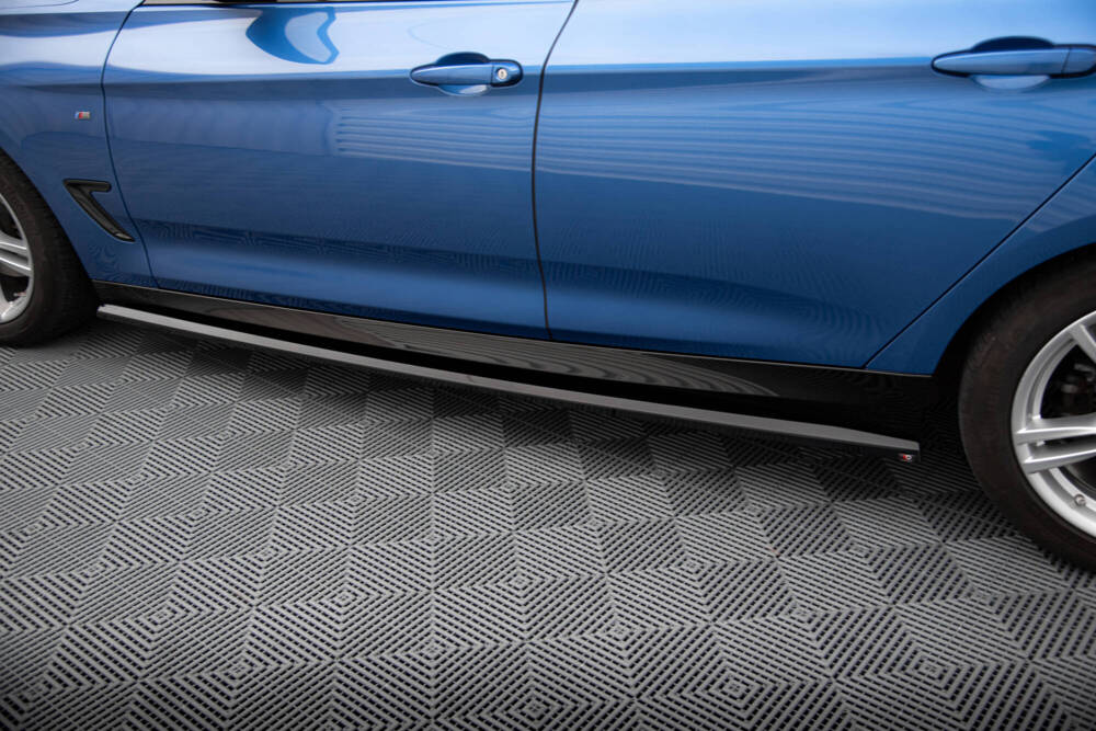 Zijskirts passend voor BMW 3 Serie M Pakket GT F34 FL Maxton Glans Zwart