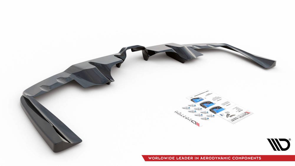 Diffuser passend voor Mercedes GLE 53 AMG Coupe C167 Maxton Glans Zwart