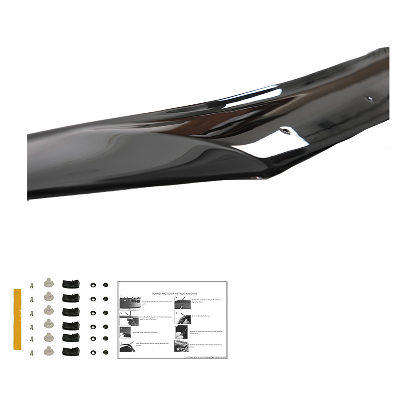 Bonnet Protector  Volkswagen Caddy MK3 Facelift 2010-2015 - Gloss black