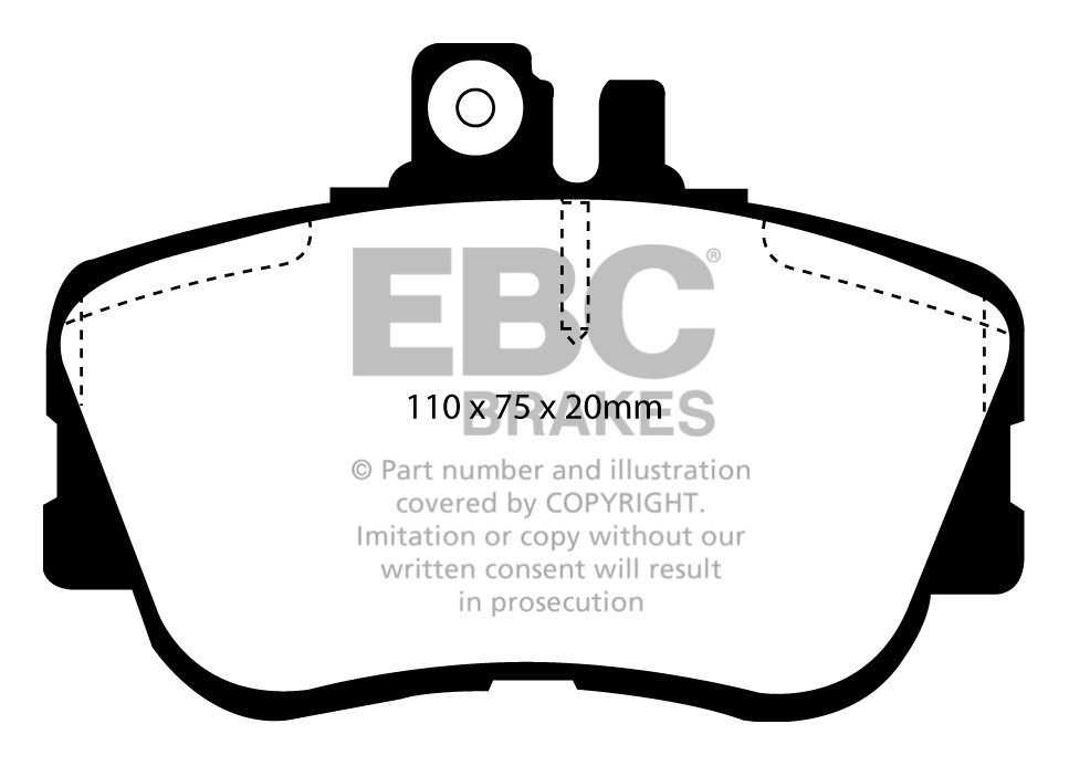 EBC Brakes MERCEDES C-Class (W202) C280 94-96 Remblokken voorzij