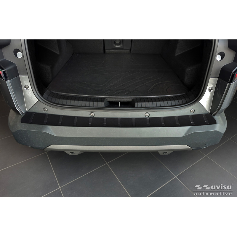 Avisa Matt Black Stainless Steel Rear bumper protector  Dacia Bigster 2024- 'Ribs'