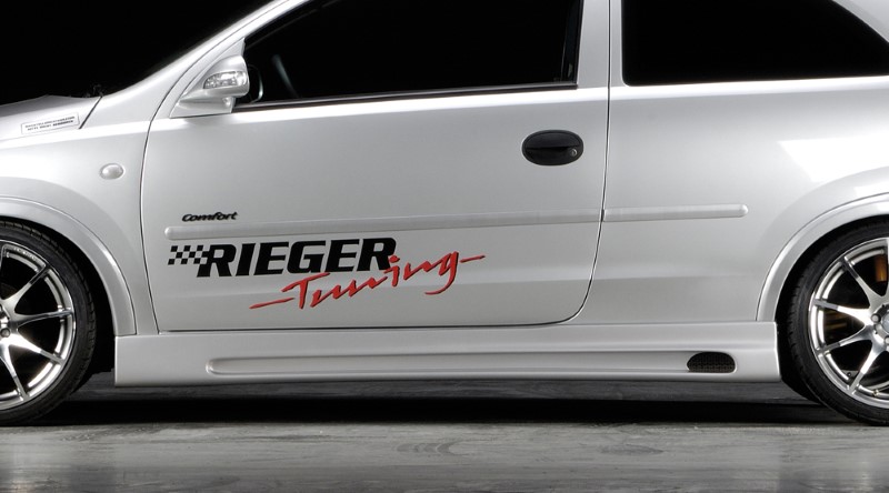 Sideskirts Opel Corsa C GTC Rieger with uitsnede