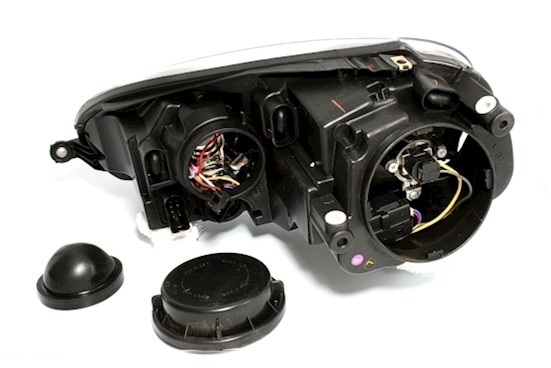 Headlights VW Golf V Black/Clear Electric
