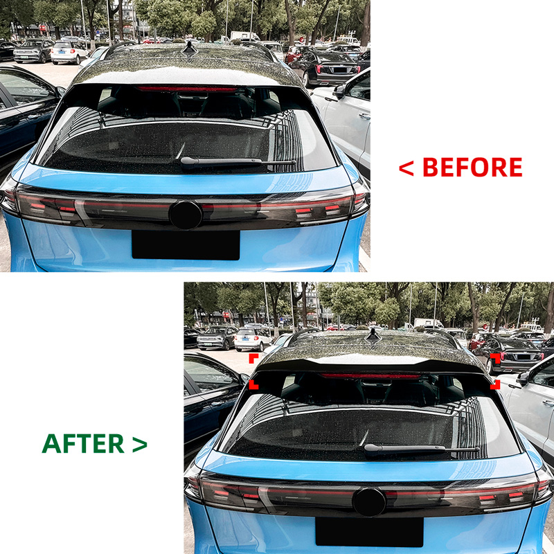 Roof spoiler (Spoiler Cap)  Volkswagen Tiguan III (CT1) R-Line 2024- (ABS Glossy Black)