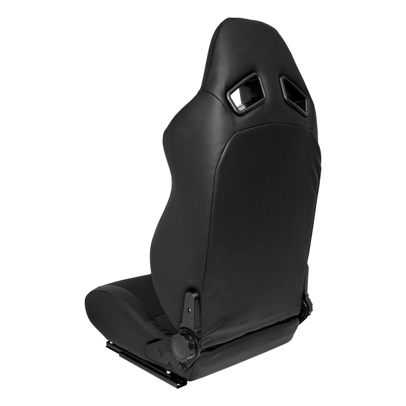 Sport seat 'LH' - Black Synthetic leather - Dual-side reclinable back-rest - incl. slides