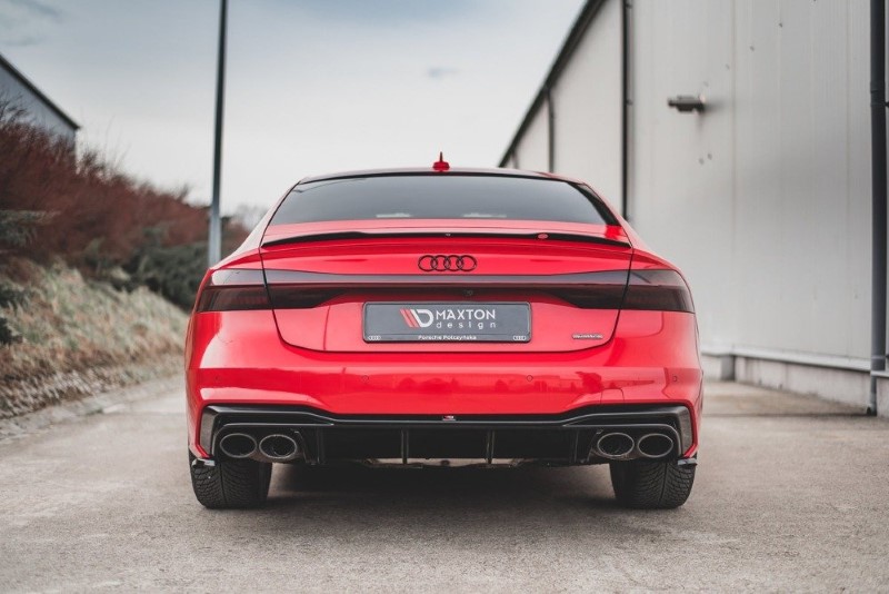 Diffuser passend voor Audi A7 S-Line / S7 C8 Maxton Glans Zwart