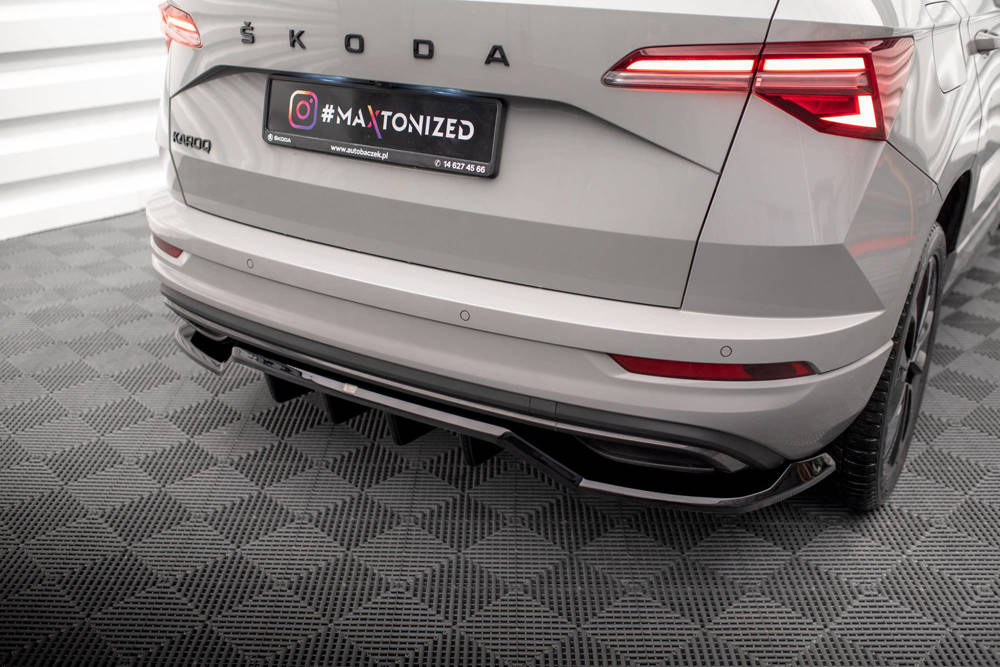 Diffuser passend voor Skoda Karoq Sportline FL Maxton Glans Zwart