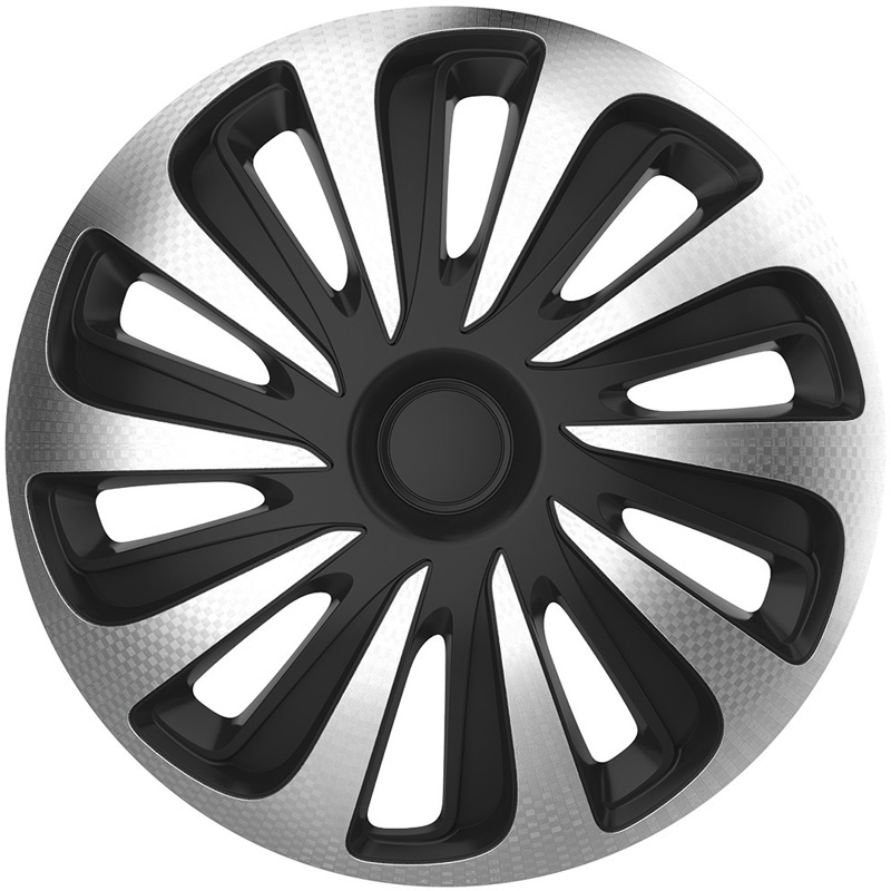Set wheel covers Caliber 15-inch silver/black carbon-look