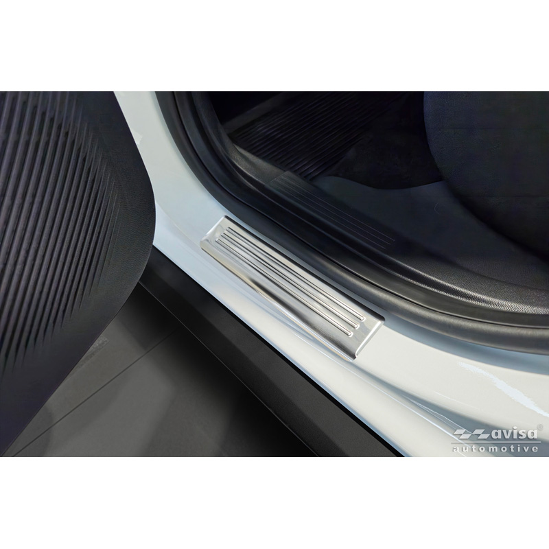 Avisa Inox door sill protectors  Citroën C3 IV 2024- - 'Lines' - 4-pieces
