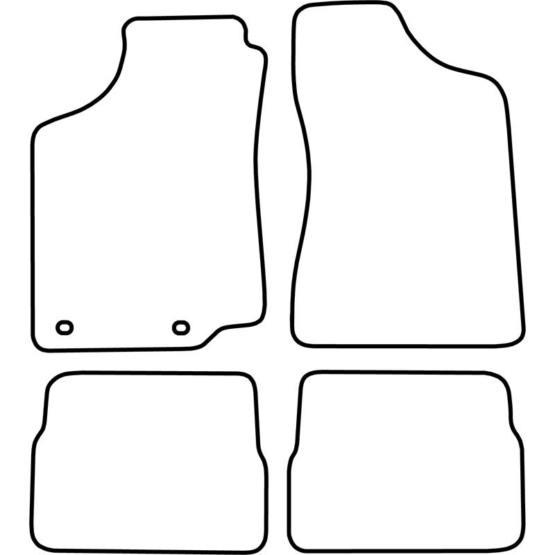 Set car mats  Volkswagen Passat 1988-1996