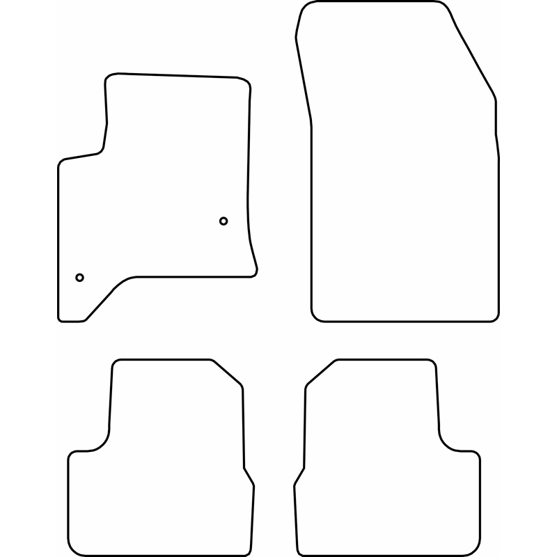 Set car mats  Jeep Avenger & Fiat 600 (Hybrid) 2023-