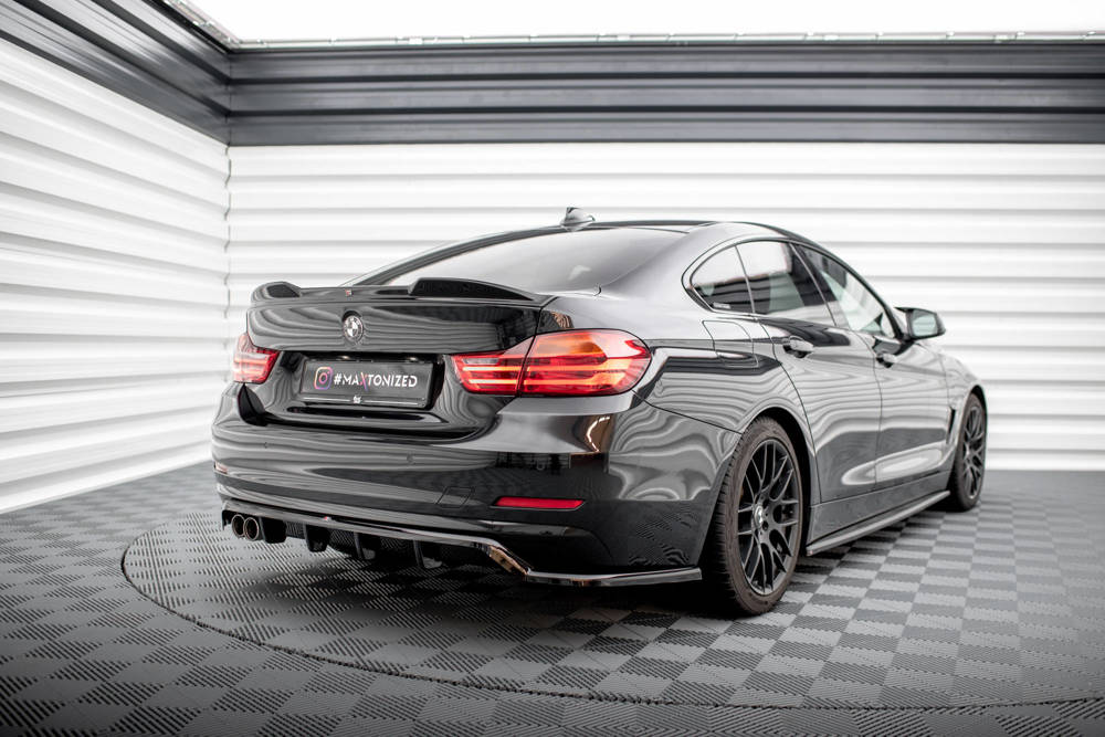 Spoiler passend voor BMW 4 Gran Coupe F36 2014 - 2017 Maxton Glans Zwart