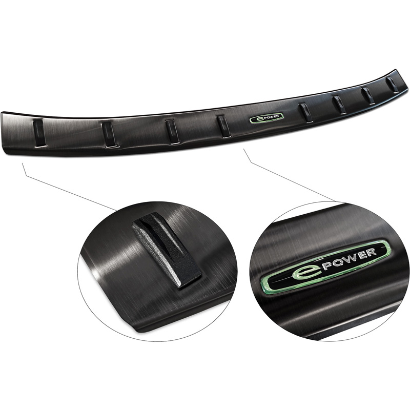 Black Stainless Steel Rear bumper protector  Mazda MX-30 2020- 'STRONG EDITION'