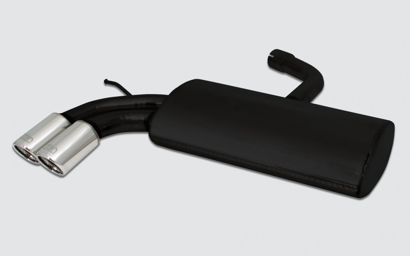muffler VW Golf VI 2008-2012 RVS eindstuk 2x70mm rond ulter