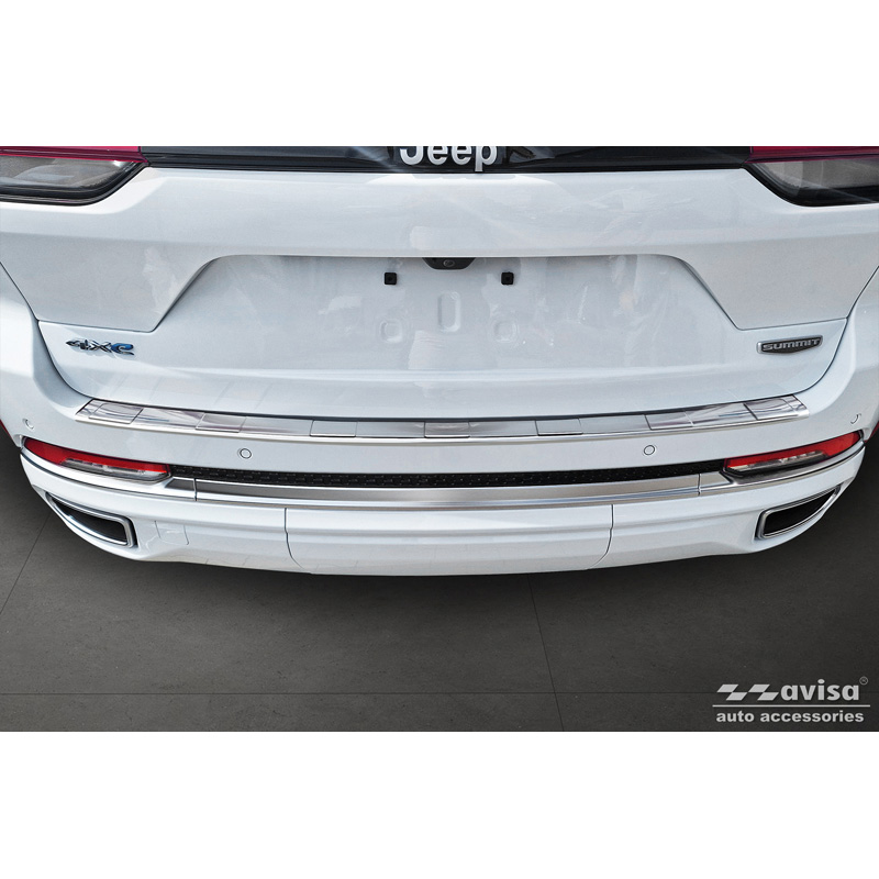 Stainless Steel Rear bumper protector  Jeep Grand Cherokee V (WL) 2022- 'Ribs'