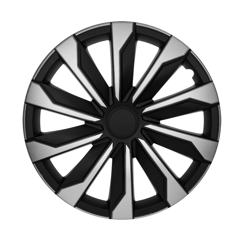 Set wheel covers Typhoon 15-inch silver/black