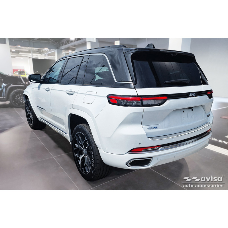 Stainless Steel Rear bumper protector  Jeep Grand Cherokee V (WL) 2022- 'Ribs'