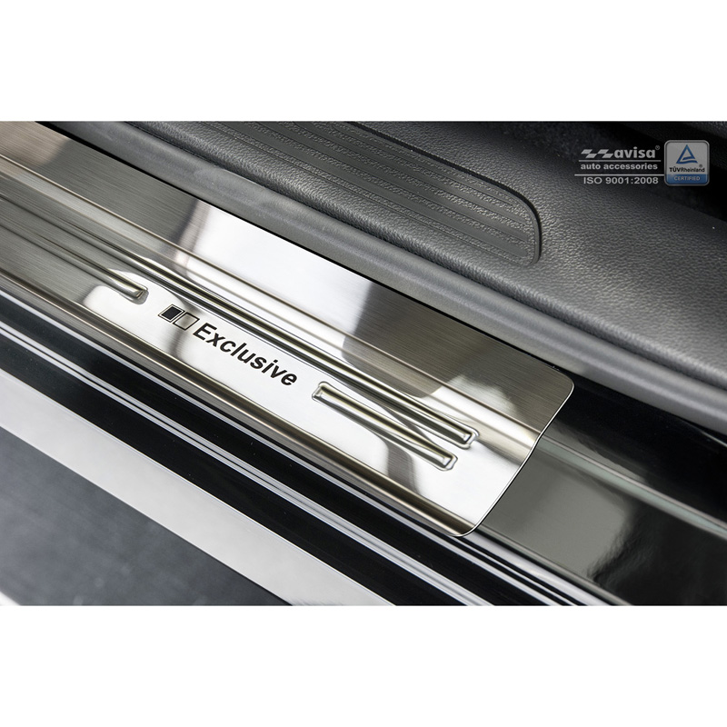 Inox door sill protectors  Renault Kadjar 2015- - 'Exclusive' - 4-pieces