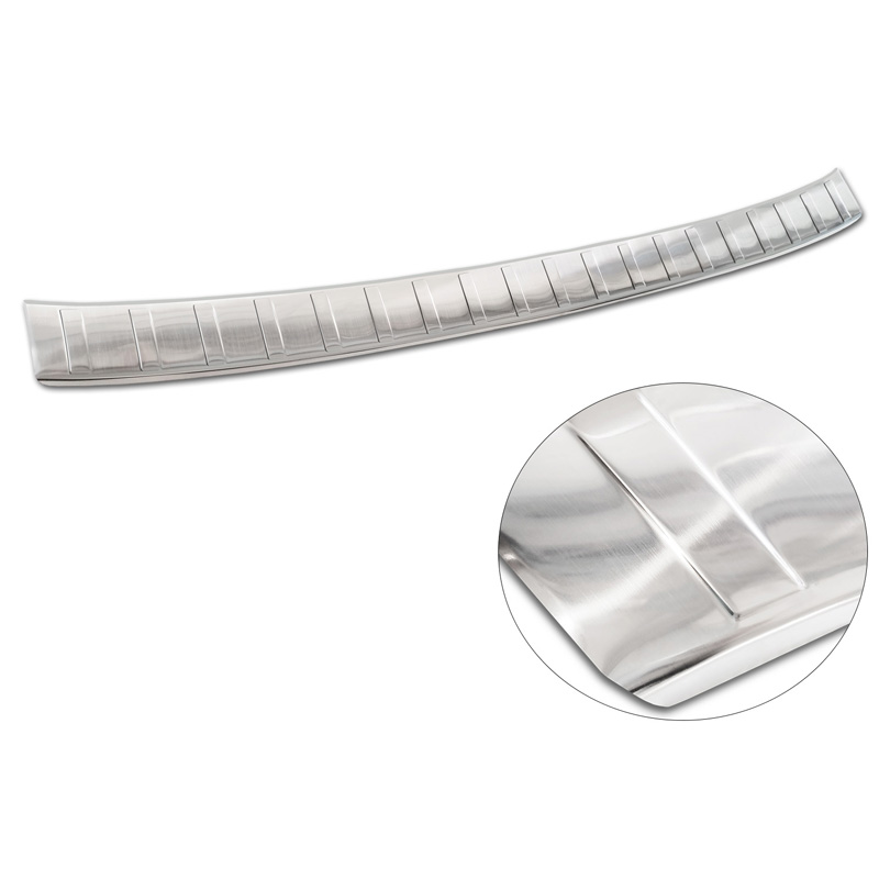 Stainless Steel Rear bumper protector  Nissan X-Trail IV (T33) 2021- 'Ribs'