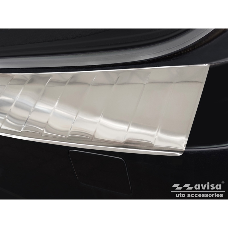 Stainless Steel Rear bumper protector  Volvo V70 Facelift 2013-2016 'Ribs'